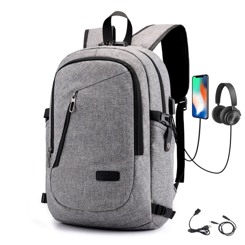 Sac à dos anti-vol décontracté avec chargeur USB