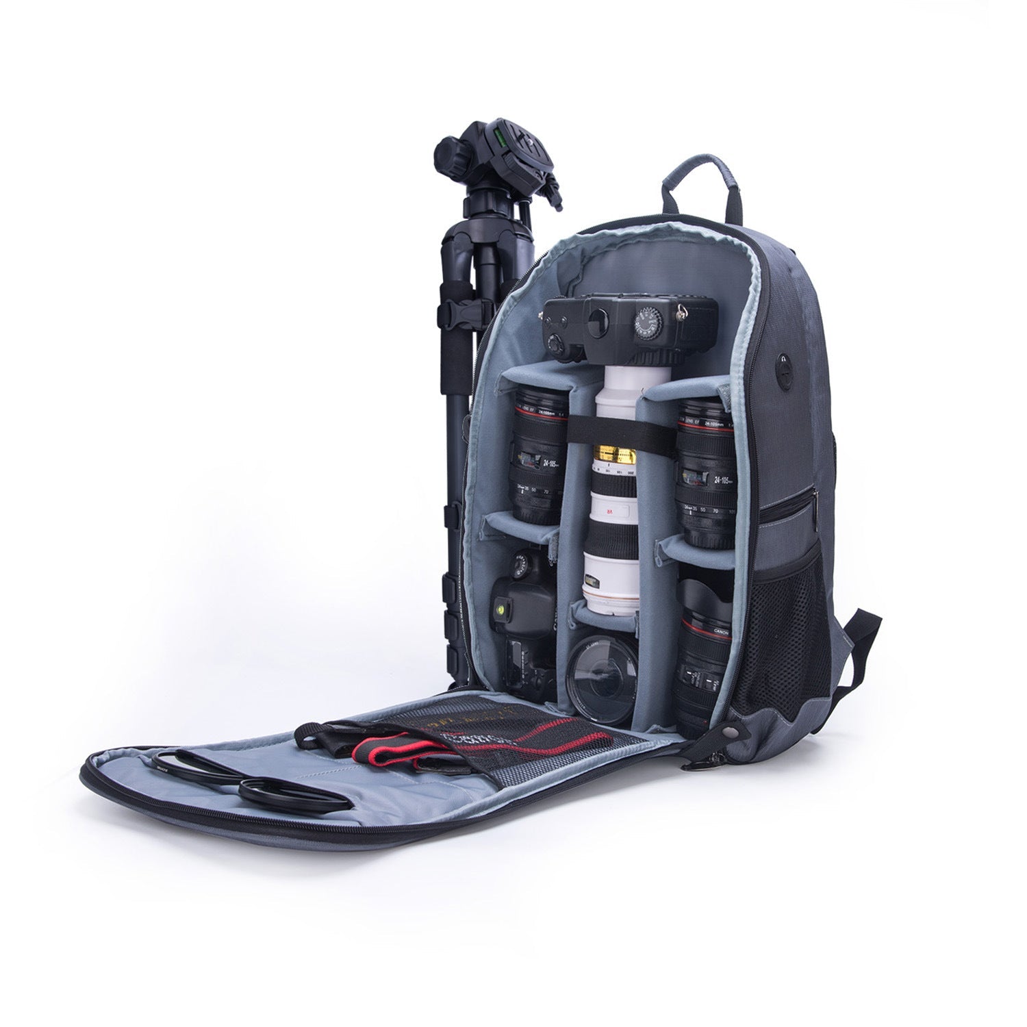 Sac à dos photo ouverture complète et pratique