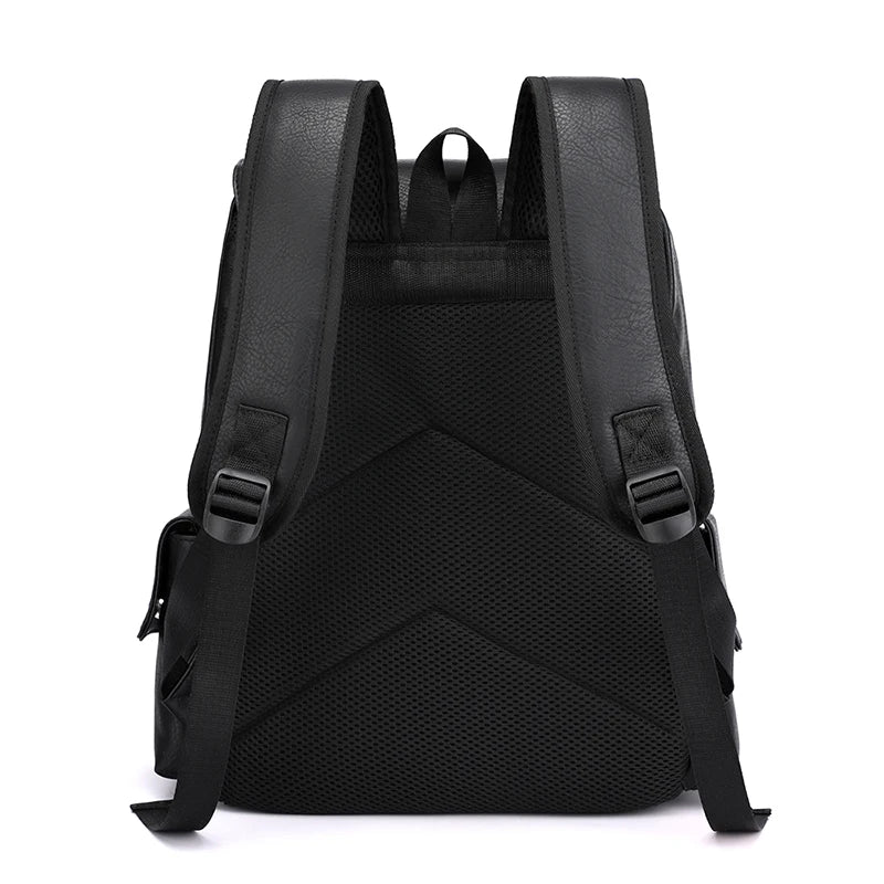 🎒 Sac à Dos Homme Cuir PU – Sac Ordinateur Portable Grande Capacité pour Bureau, Travail et Études | Urban™