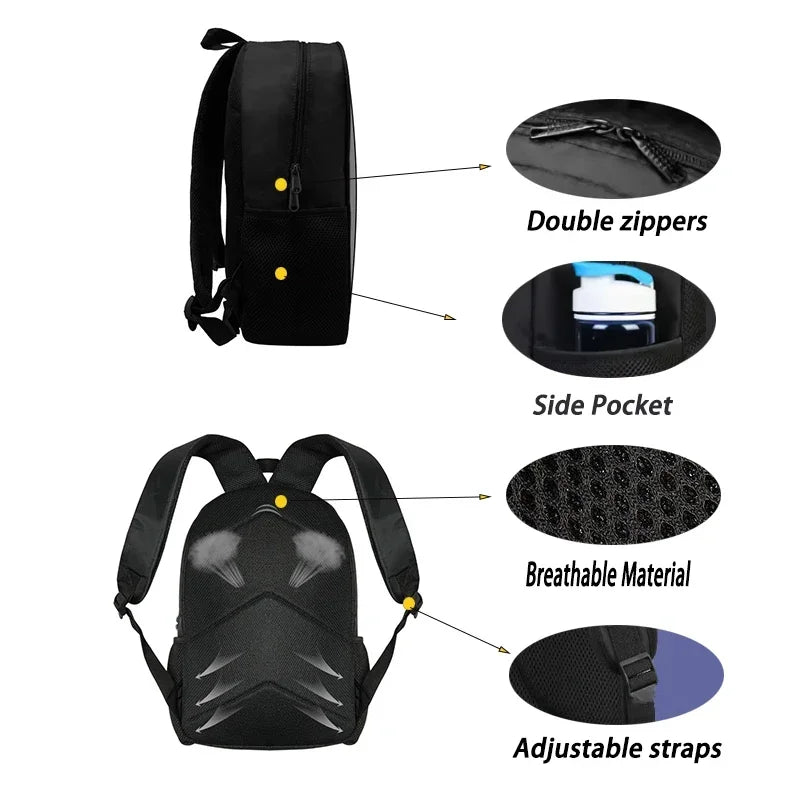 🎒 Sac à Dos Ninjago Enfant – Cartable Scolaire Seul ou Set avec Trousse et Sac Repas