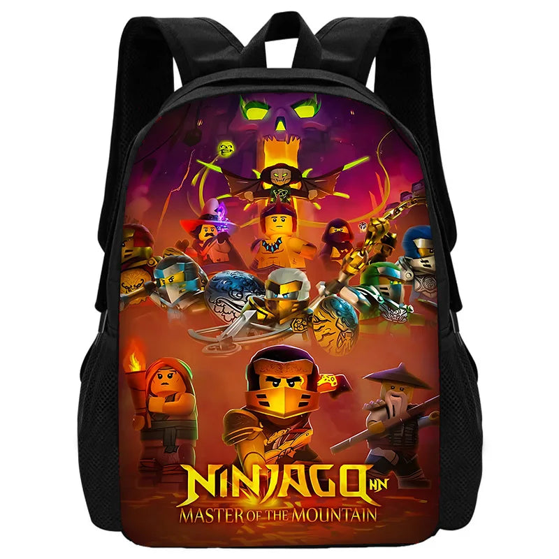 🎒 Sac à Dos Ninjago Enfant – Cartable Scolaire Seul ou Set avec Trousse et Sac Repas