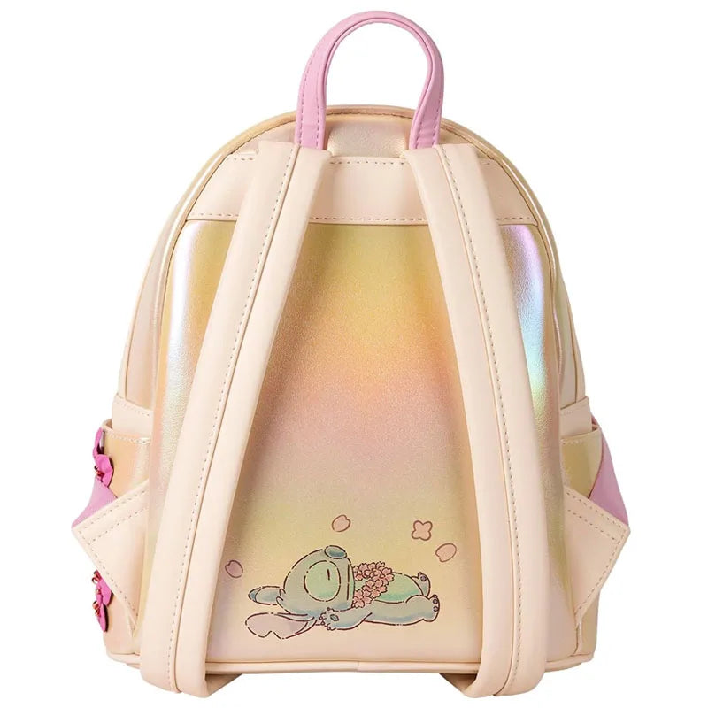 🎀 Sac à Dos Loungefly Disney Stitch Rose – Mini Backpack Kawaii Lilo & Stitch