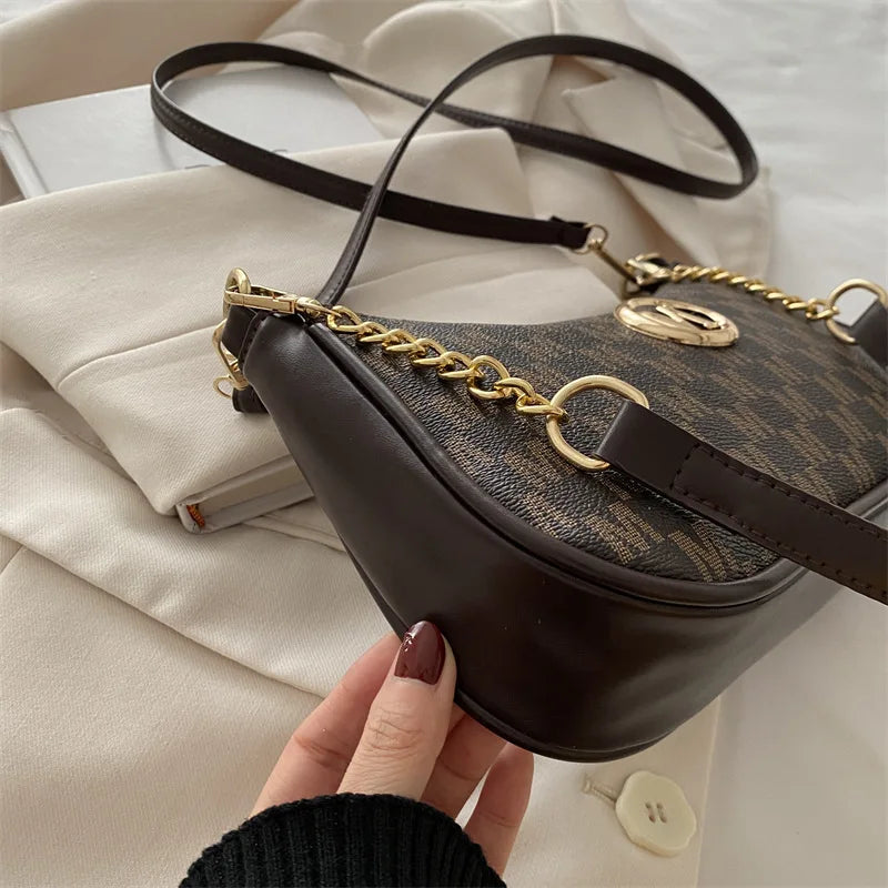 Sac à Main Femme Bandoulière – Petit Sac Chic Vintage en Cuir PU | Mila™
