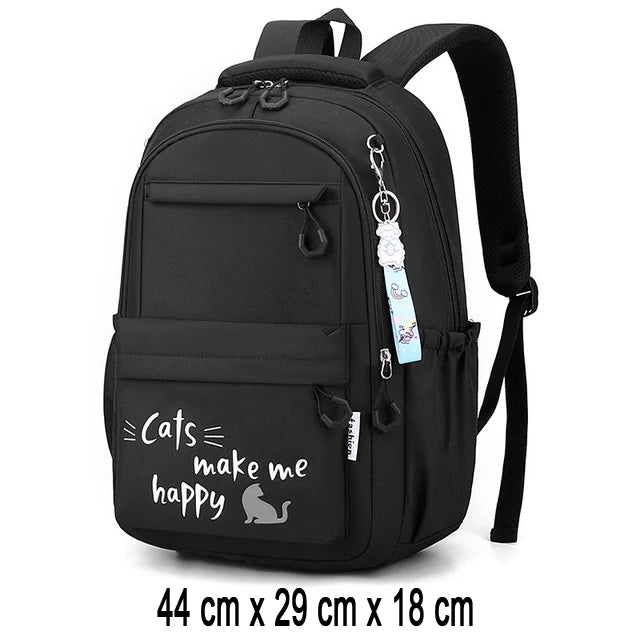 🎒Sac à Dos Fille Collège et Primaire – Cartable Scolaire Grande Capacité Rose | Bella™