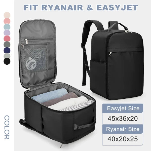 Sac à dos voyage cabine 40x20x25 cm – Bagage à main certifié Ryanair & EasyJet