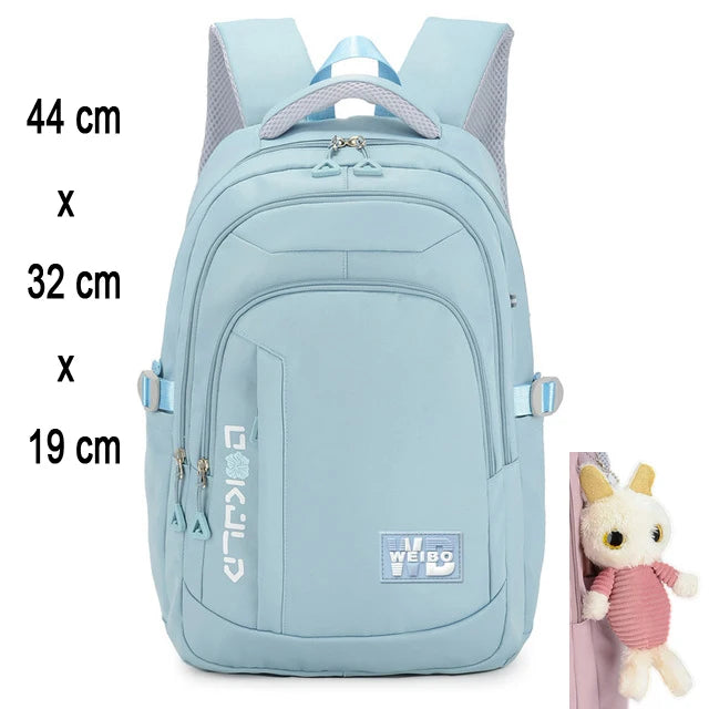 🎒Sac à Dos Fille Collège et Primaire – Cartable Scolaire Grande Capacité Rose | Bella™