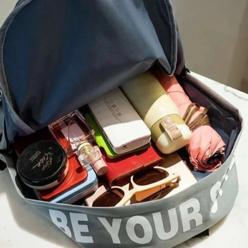 🎒 Sac à Dos Étudiant Tendance Grande Capacité – Style Coréen à Petit Prix