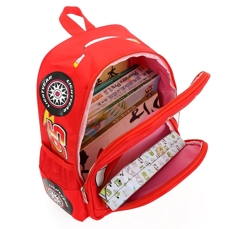 Sac à Dos Maternelle Disney Cars – Cartable Flash McQueen Enfant 3 à 6 Ans