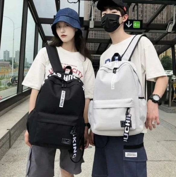 🎒 Sac à Dos Étudiant Tendance Grande Capacité – Style Coréen à Petit Prix