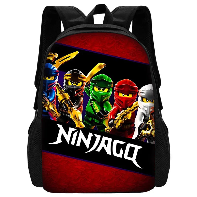 🎒 Sac à Dos Ninjago Enfant – Cartable Scolaire Seul ou Set avec Trousse et Sac Repas