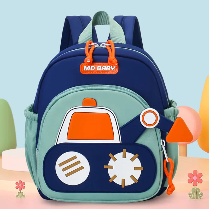 🚧 Sac à Dos Maternelle Camion de Chantier – Petit Sac Enfant 3 à 6 Ans