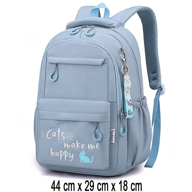 🎒Sac à Dos Fille Collège et Primaire – Cartable Scolaire Grande Capacité Rose | Bella™