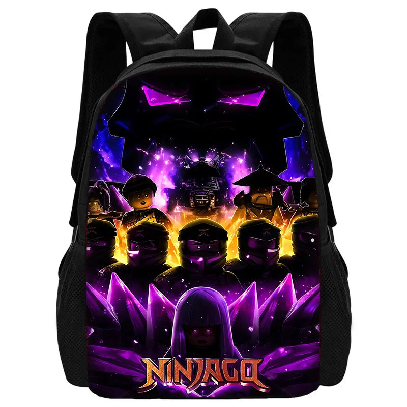 🎒 Sac à Dos Ninjago Enfant – Cartable Scolaire Seul ou Set avec Trousse et Sac Repas