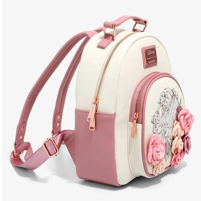 Sac à Dos Loungefly Disney La Belle et la Bête Rose – Édition Romance
