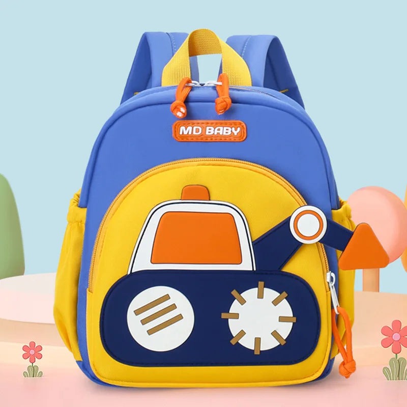 🚧 Sac à Dos Maternelle Camion de Chantier – Petit Sac Enfant 3 à 6 Ans