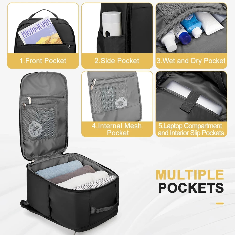 Sac à dos voyage cabine 40x20x25 cm – Bagage à main certifié Ryanair & EasyJet