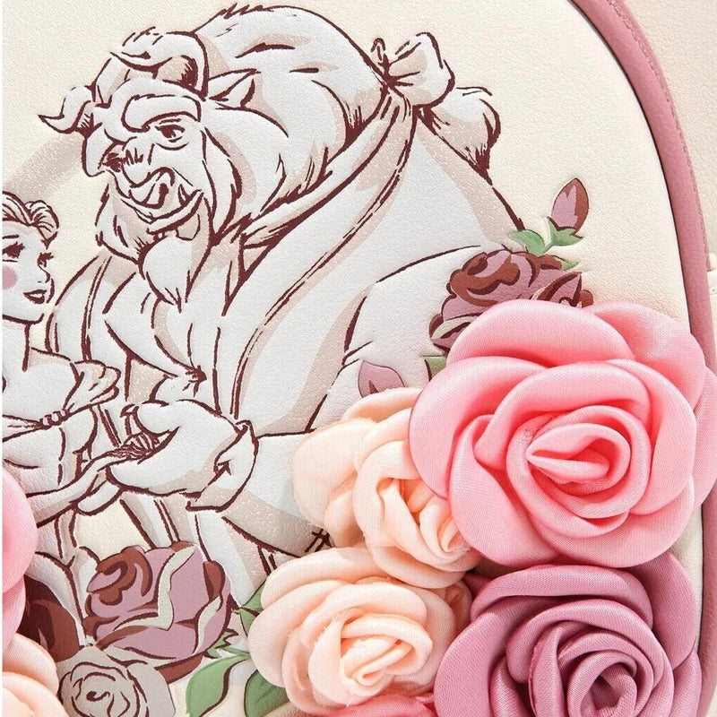 Sac à Dos Loungefly Disney La Belle et la Bête Rose – Édition Romance