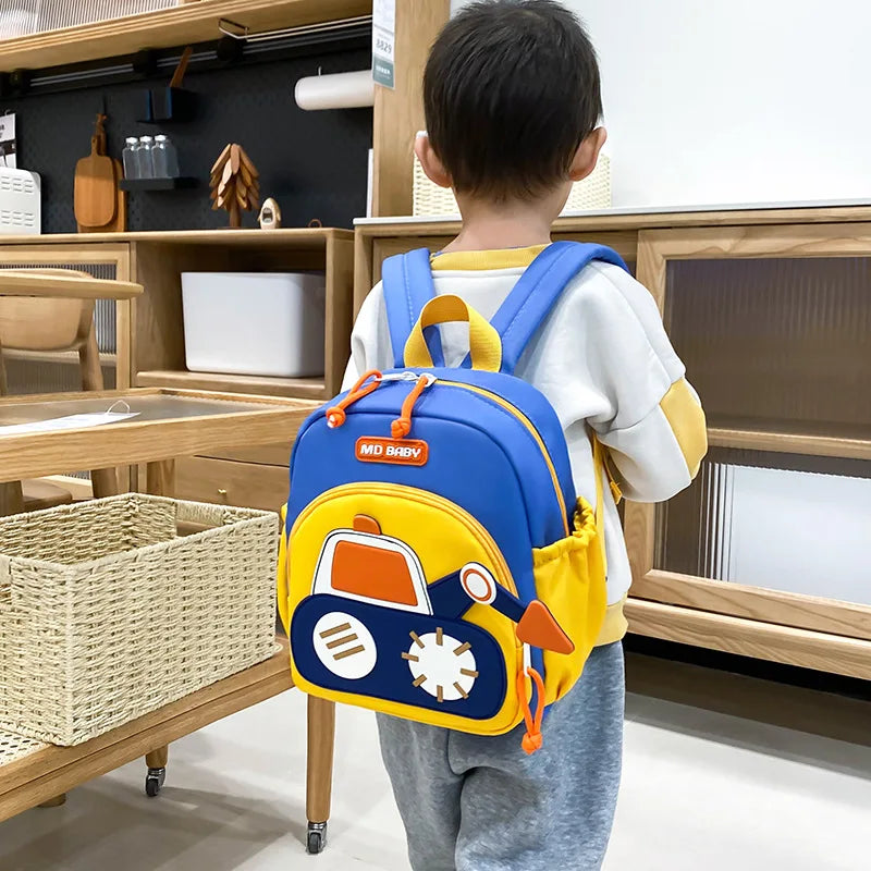 🚧 Sac à Dos Maternelle Camion de Chantier – Petit Sac Enfant 3 à 6 Ans