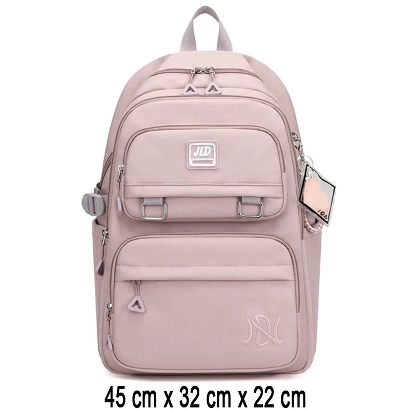🎒Sac à Dos Fille Collège et Primaire – Cartable Scolaire Grande Capacité Rose | Bella™