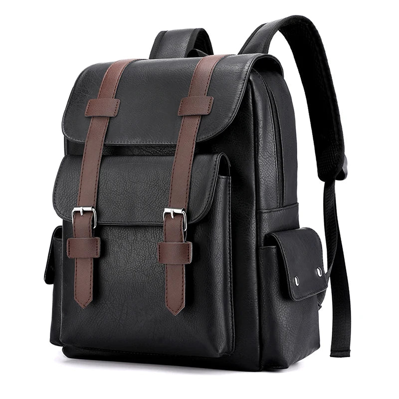 🎒 Sac à Dos Homme Cuir PU – Sac Ordinateur Portable Grande Capacité pour Bureau, Travail et Études | Urban™