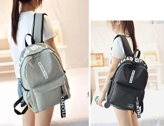 🎒 Sac à Dos Étudiant Tendance Grande Capacité – Style Coréen à Petit Prix