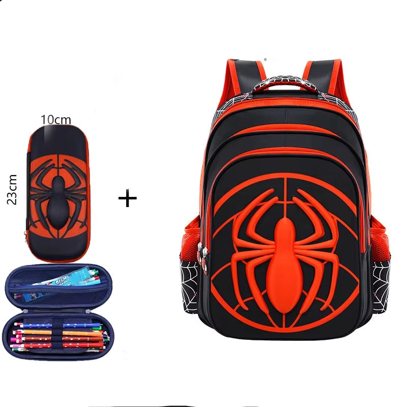 Sac à Dos Spiderman Enfant avec Trousse – Set Maternelle Garçon