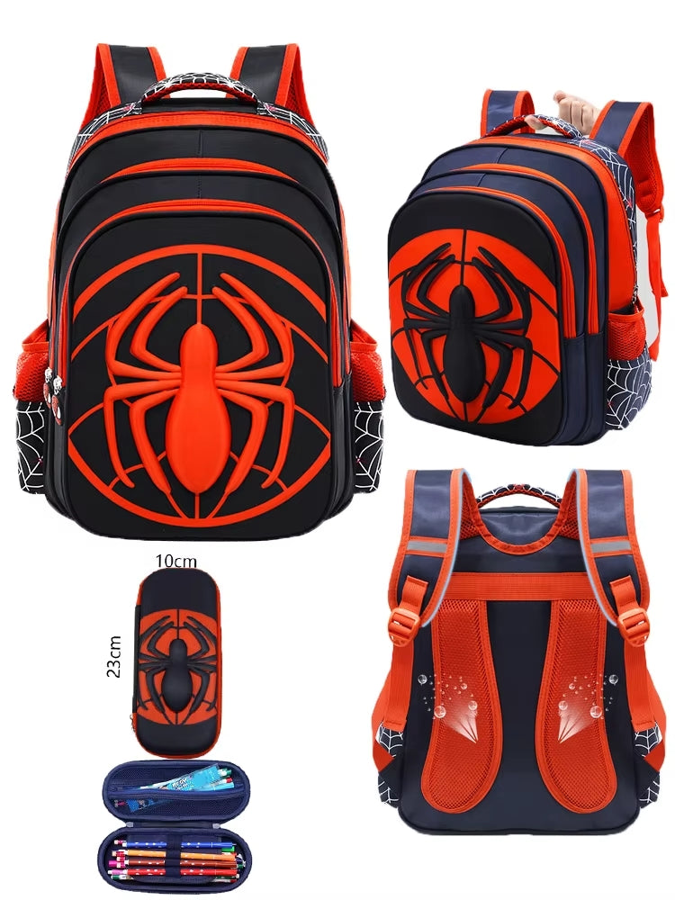 Sac à Dos Spiderman Enfant avec Trousse – Set Maternelle Garçon