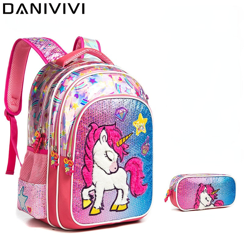 Sac à dos enfant fille + Accessoire