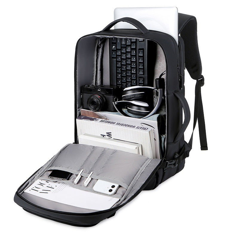 Sac à dos voyage extensible 40L avec compartiment ordinateur 17 pouces