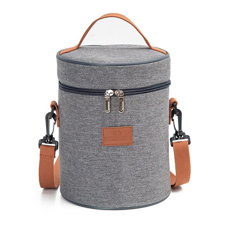 Sac isotherme repas bleu et marron