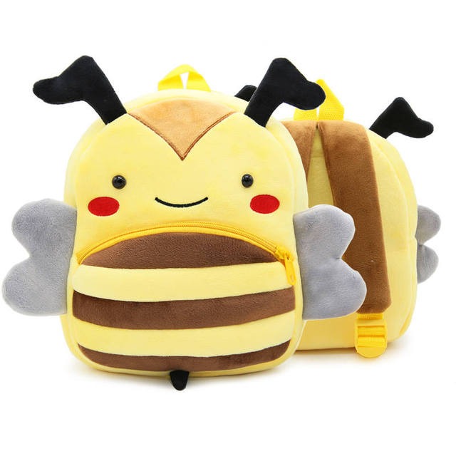 Cartable maternelle animaux en peluche
