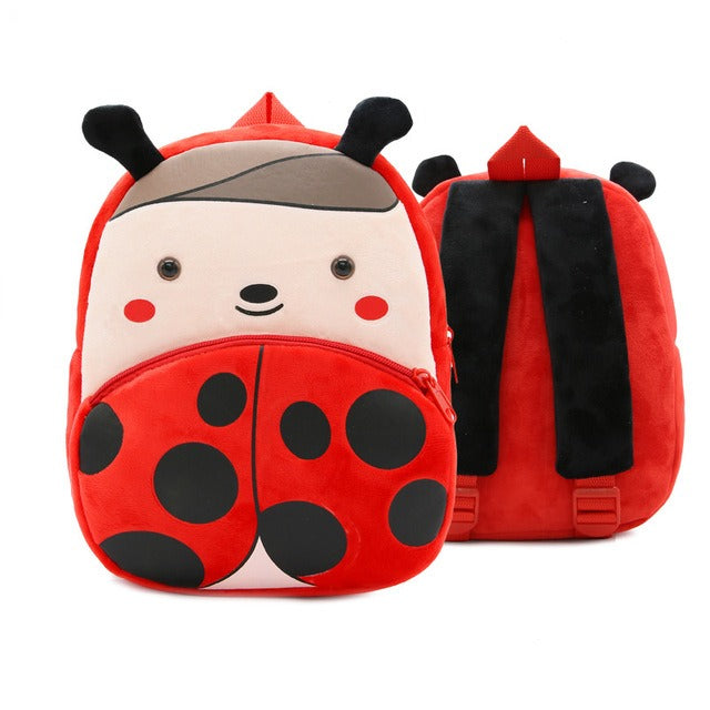 Cartable maternelle animaux en peluche