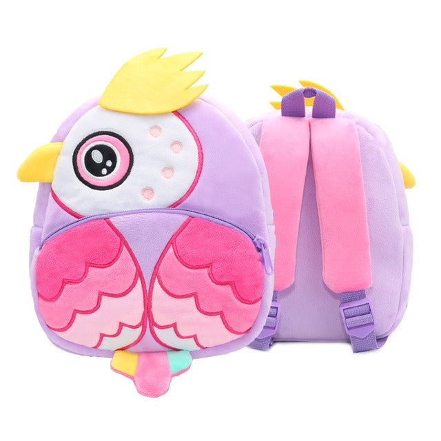 Sac à dos animaux maternelle en peluche