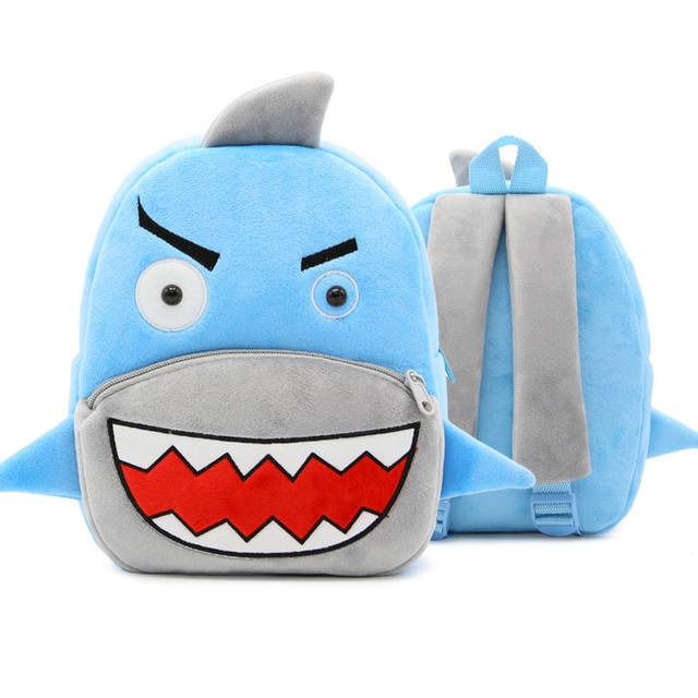 Cartable maternelle animaux en peluche
