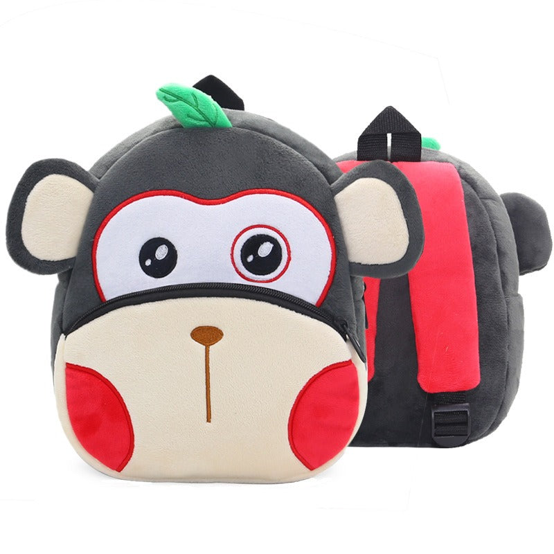 Sac à dos animaux maternelle en peluche