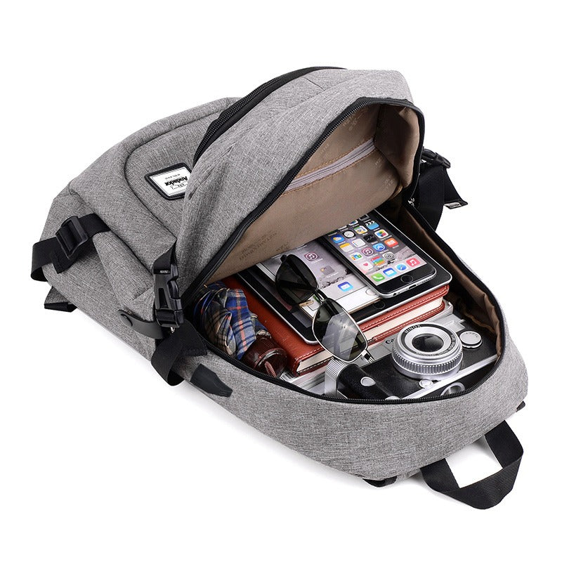 Sac à dos anti-vol décontracté avec chargeur USB