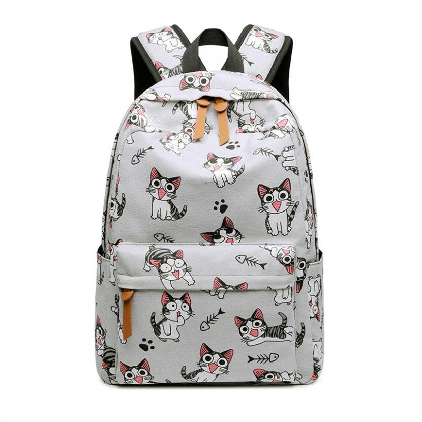Sac à dos collégien avec imprimé coloré