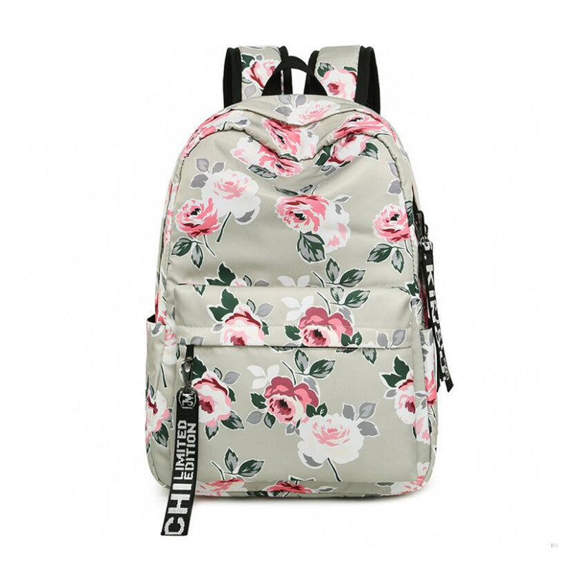 Sac à dos collégien avec imprimé coloré