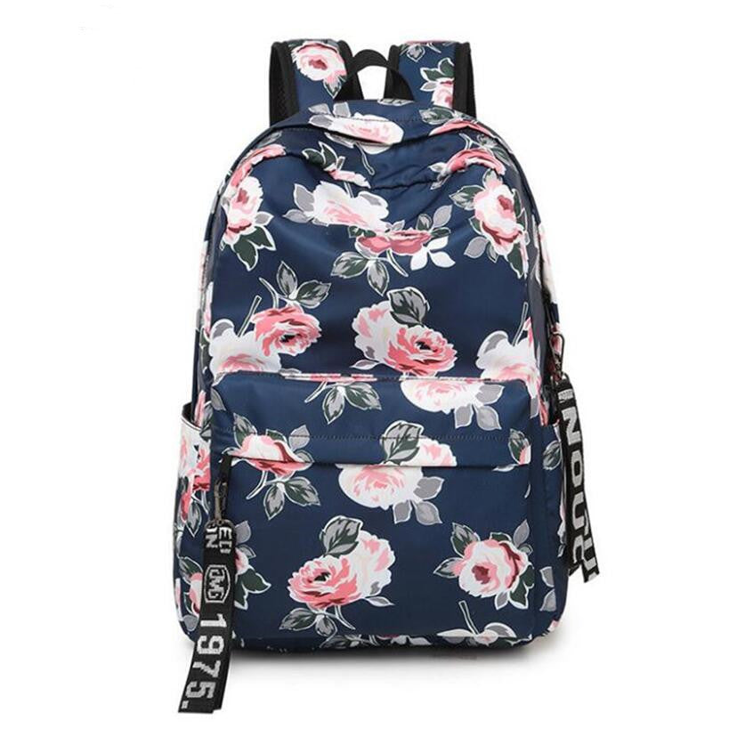 Sac à dos collégien avec imprimé coloré