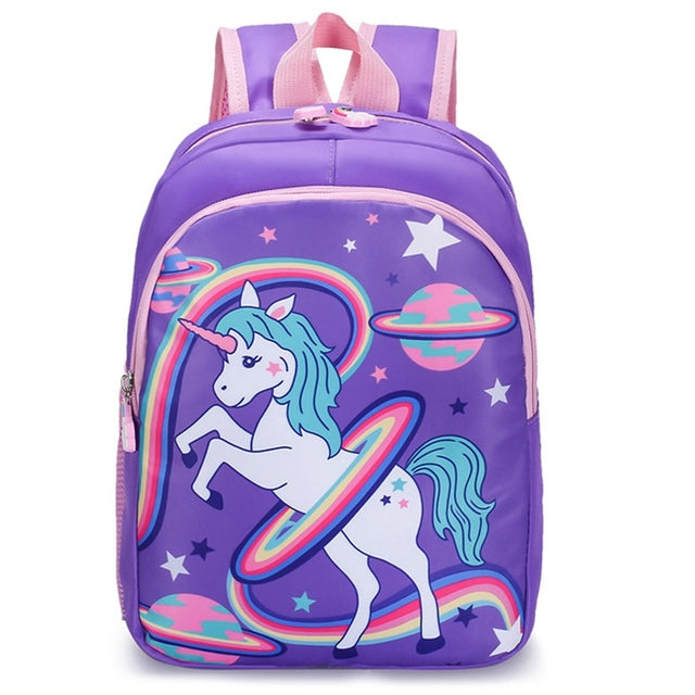 Cartable licorne avec arc-en-ciel magique