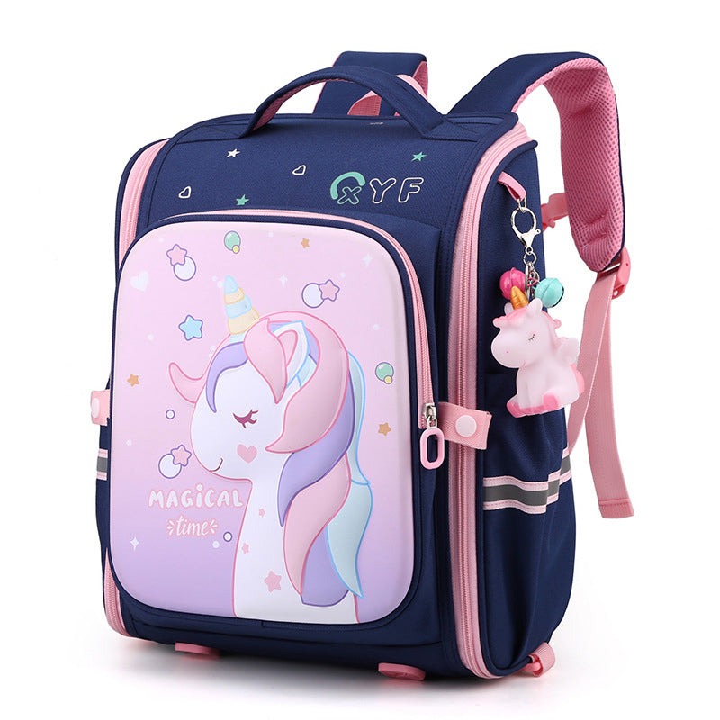 Cartable licorne avec ouverture complète