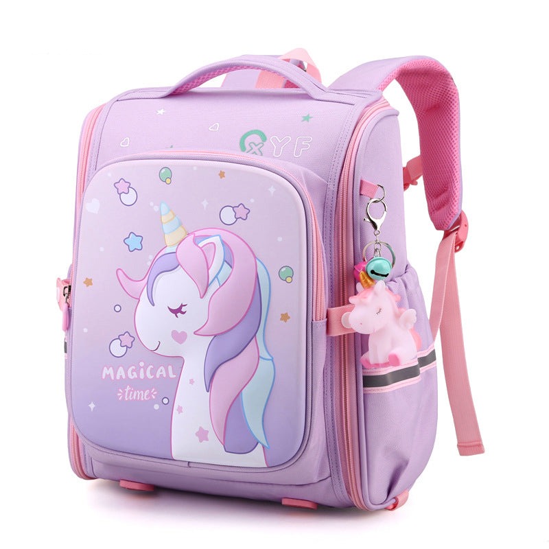 Cartable licorne avec ouverture complète
