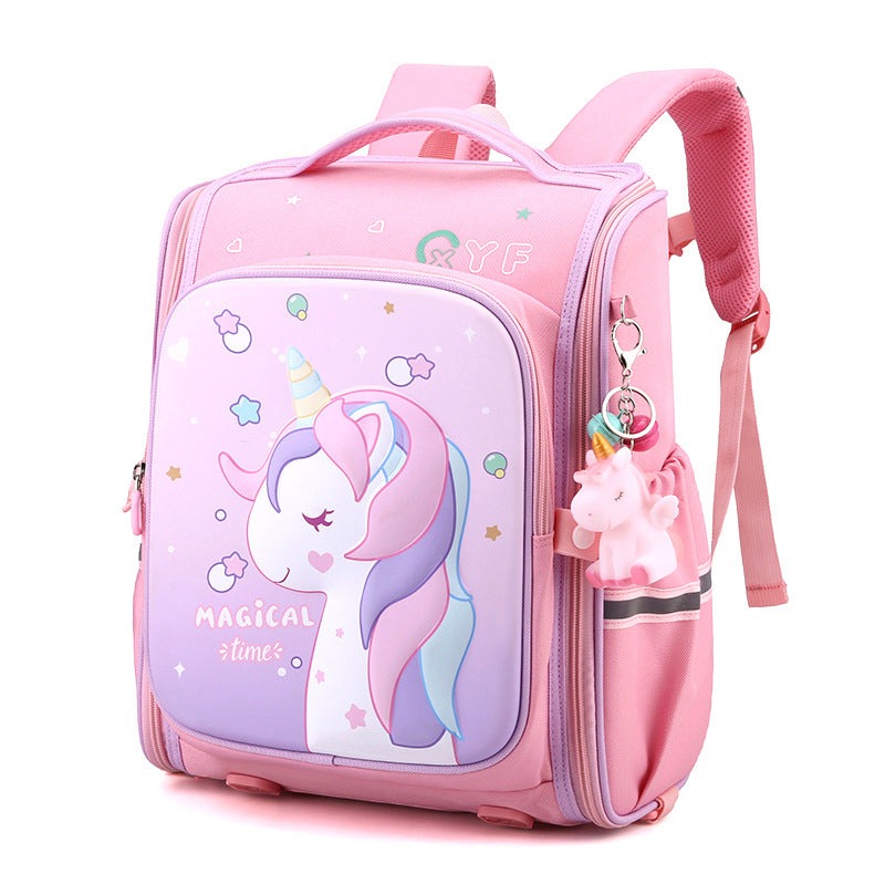 Cartable licorne avec ouverture complète