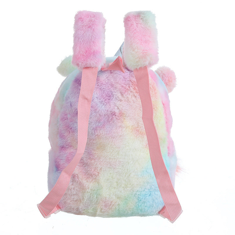Cartable licorne en peluche