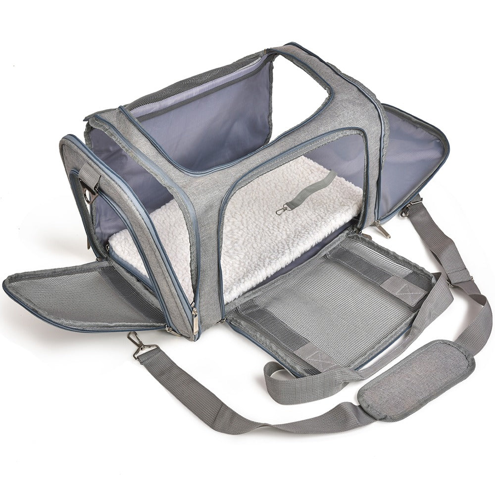 Sac de transport pour chat et chien moumoute