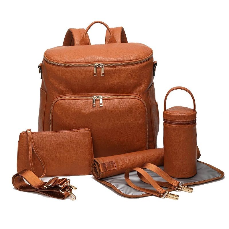 Sac à langer en cuir PU - Design et polyvalent