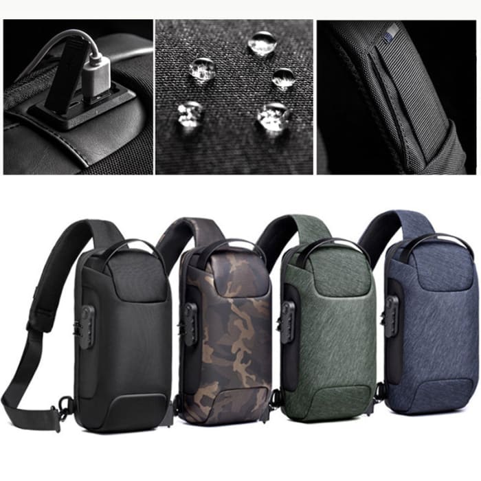 Sac à Bandoulière étanche Antivol