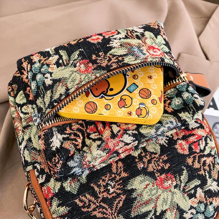 Sac à Dos à Fleurs